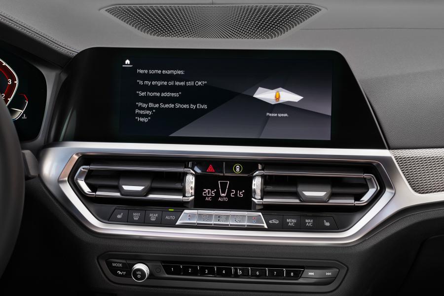 Детали интерьера BMW 320d Sport Line (G20) 2019 года  (WW) (фото 282 из 311)
